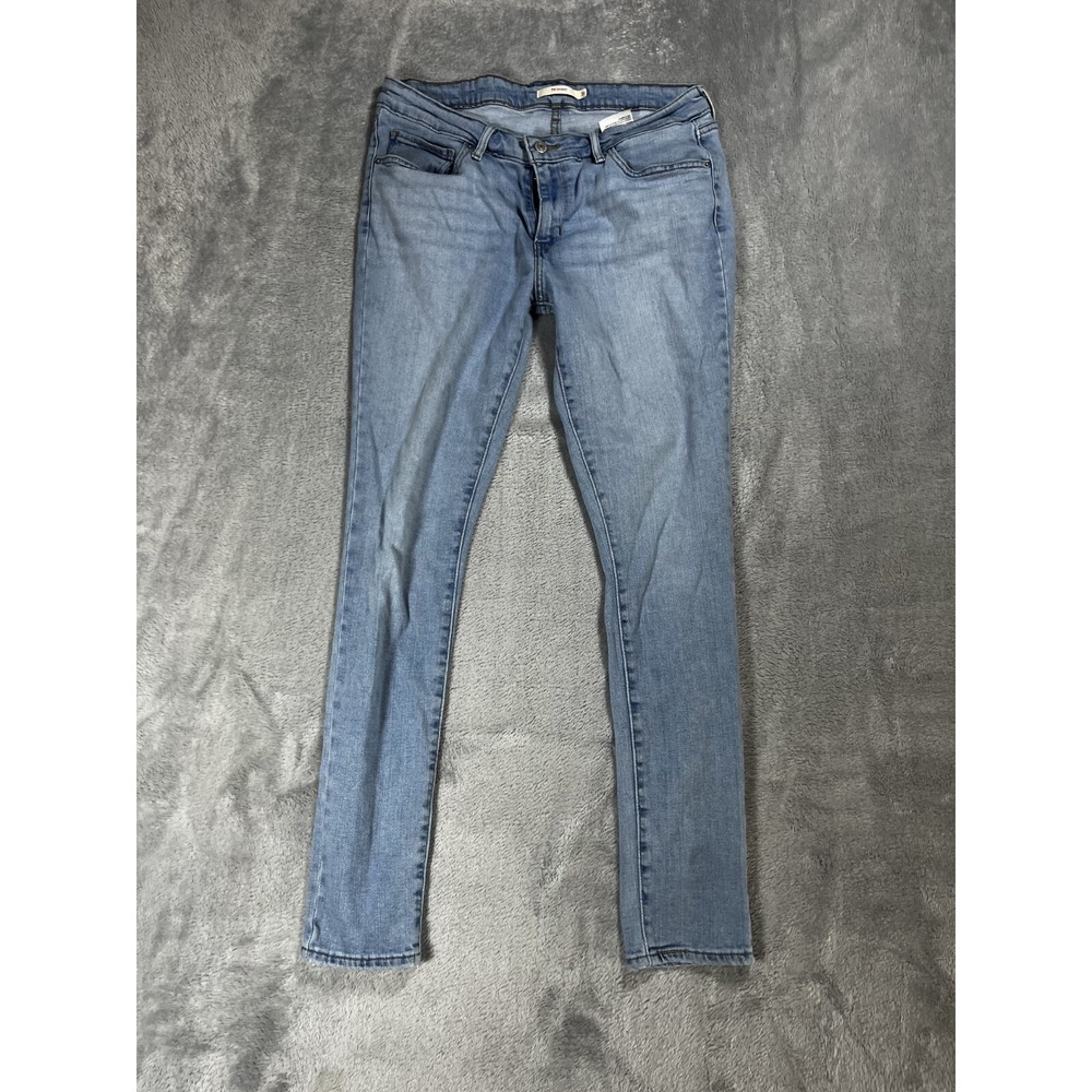Levis Jeans Womens 31 711 Medium Wash Stretch Mid Rise Skinny